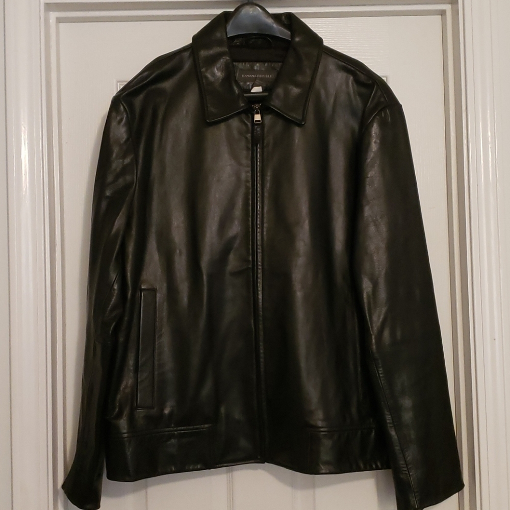 Men's Banana Republic leather jacket